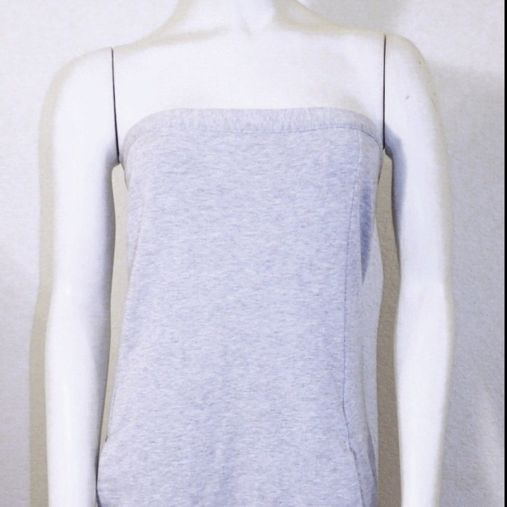 Small Petite Free People Gray Strapless Dress